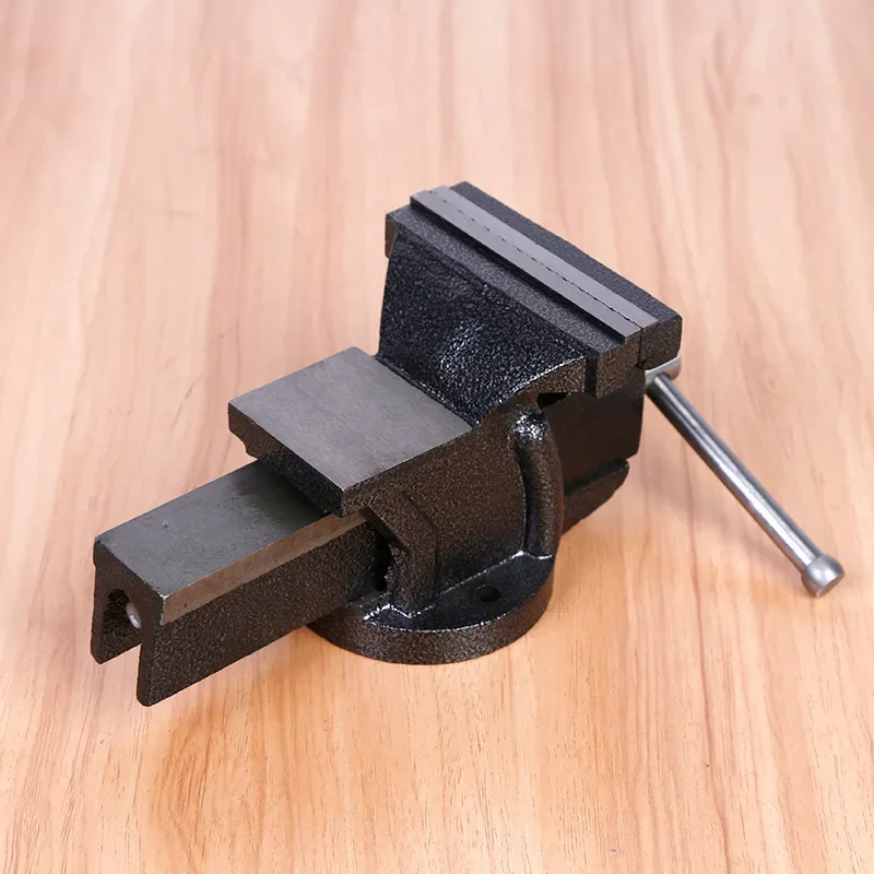 1pc Heavy Duty Bench Vise Household Vise Bench 3 Inch Small Bench Vice Clamp 360 Degree Rotation
