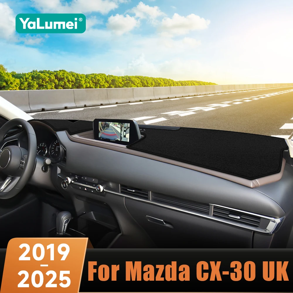 

For Mazda CX-30 CX30 DM 2019 2020 2021 2022 2023 2024 2025 Car Dashboard Anti-Slip Sunshade Mat Heat Insulation Anti-Glare Pad