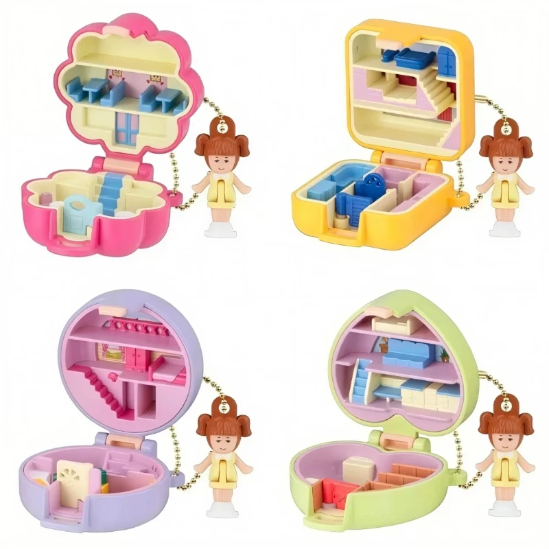 Nuovo Bandai originale Polly Pocket Gashapon 2.0 scatola cieca fascino carino action figure mini modello decorare giocattolo da tavolo regalo di compleanno