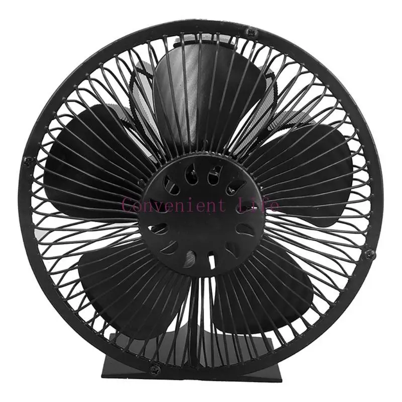 L1EE 5-Blade مروحة موقد تعمل بالطاقة الحرارية لسجل الخشب صديقة للبيئة أكبر تدفق الهواء المنزل الموقد مروحة كفاءة توزيع الحرارة #4