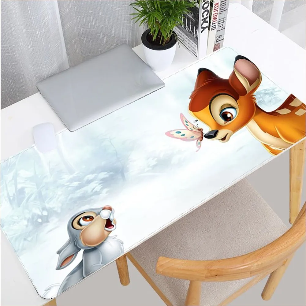 Disney Bambi And Thumper Mousepad Beautiful Large Gaming Mousepad L XL XXL Gamer Mouse Pad Size For Game Keyboard Pad For Gamer