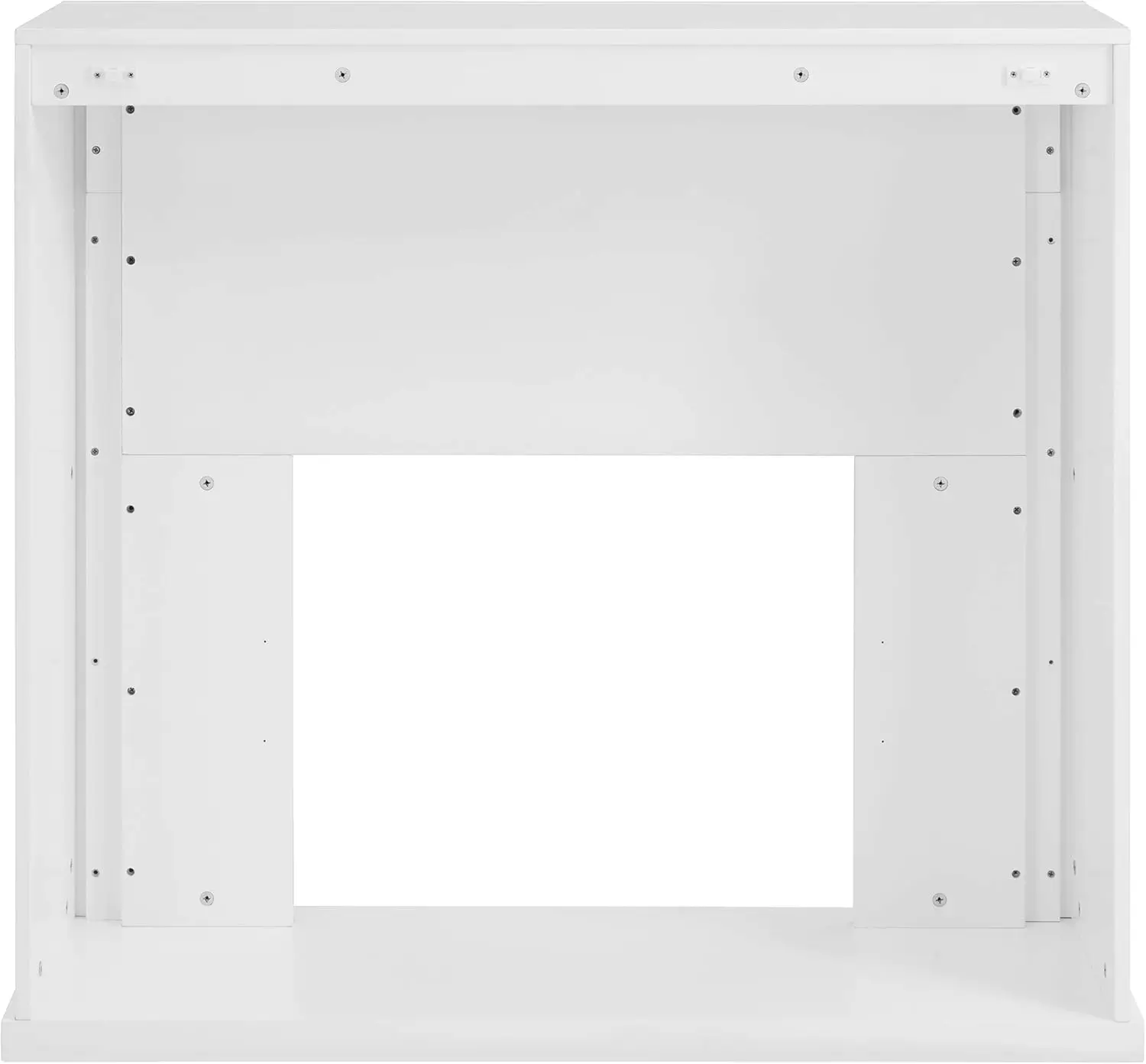 Stadderly Mirrored Alexa-Enabled Electric Fireplace, White