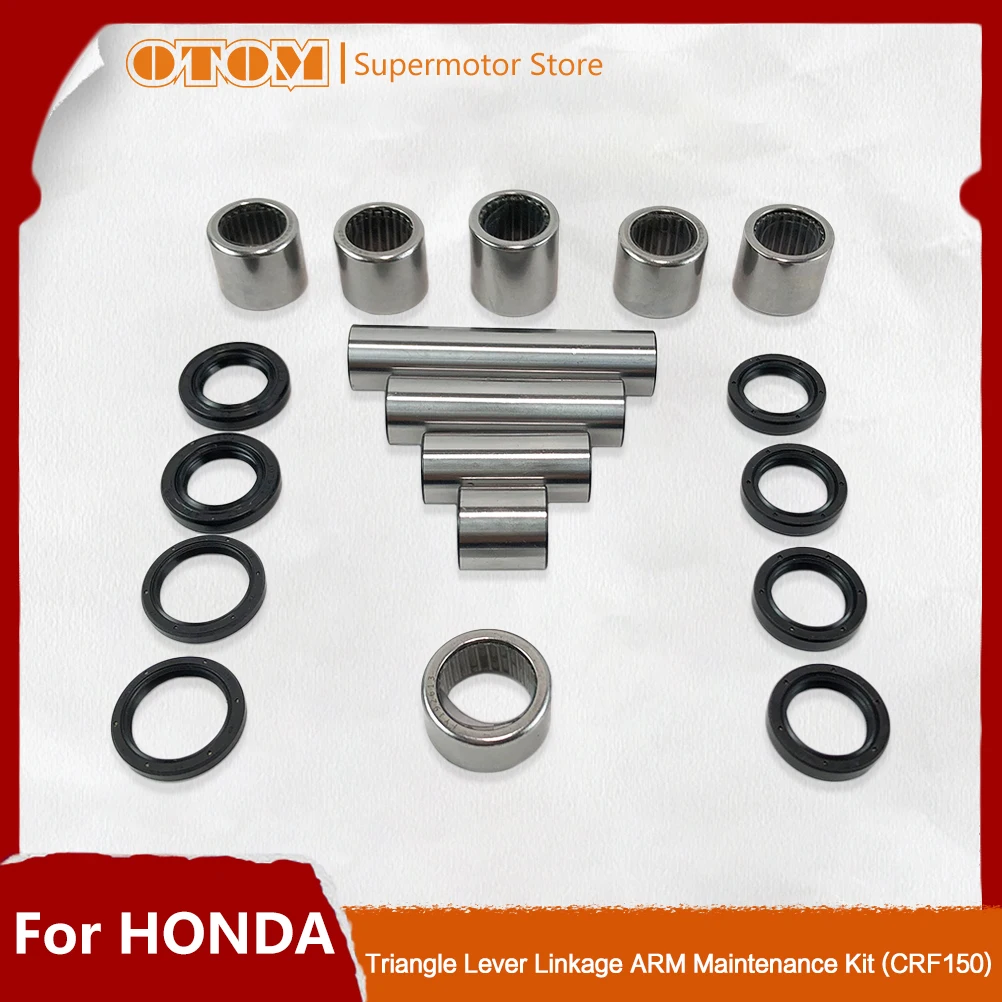 OTOM Motorcycle Triangle Lever Linkage ARM Oil Seal Bearing Bushing Rear Shock Suspension For HONDA CRF150R CRF150RB 2022 Parts