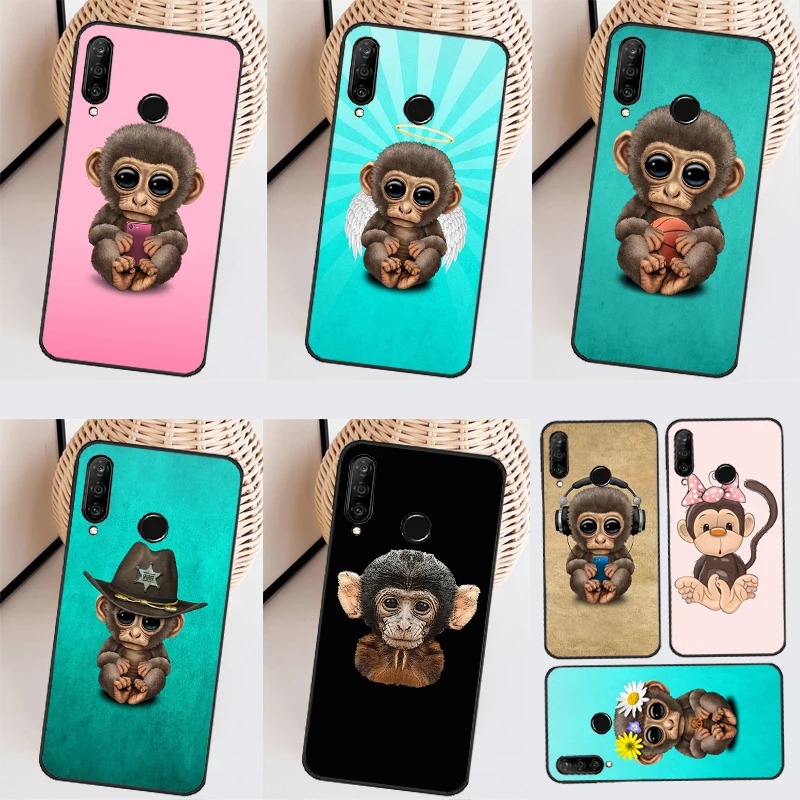 Чехол с рисунком обезьяны и гориллы для Huawei Nova 11i 8i 7i 3i Nova 10 9 SE 5T Y60 Y61 Y70 Y90 P20 P30 P40 Lite P60 Pro