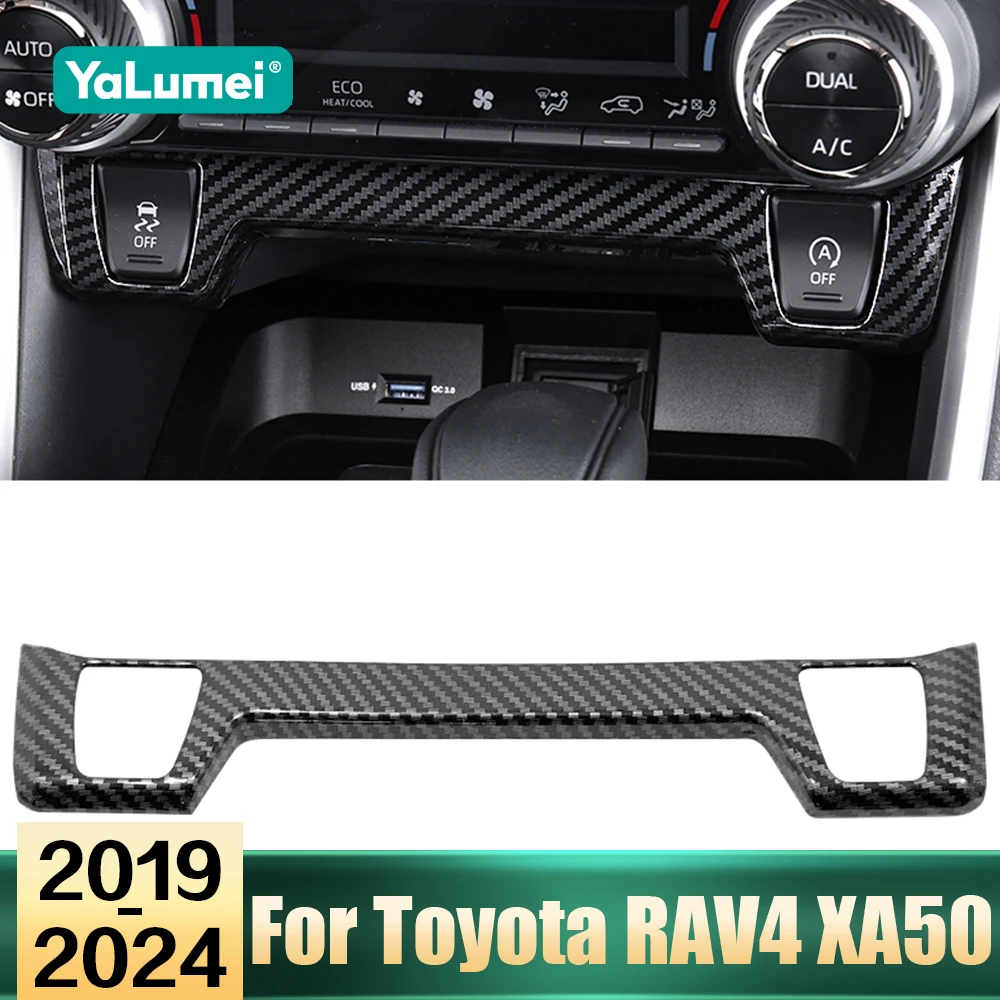 Für Toyota RAV4 XA50 RAV4 Hybrid 2019 2020 2021 2022 2023 2024 Auto Zentrale Steuerung Panel Sitz Wärme taste Abdeckung Trim Aufkleber