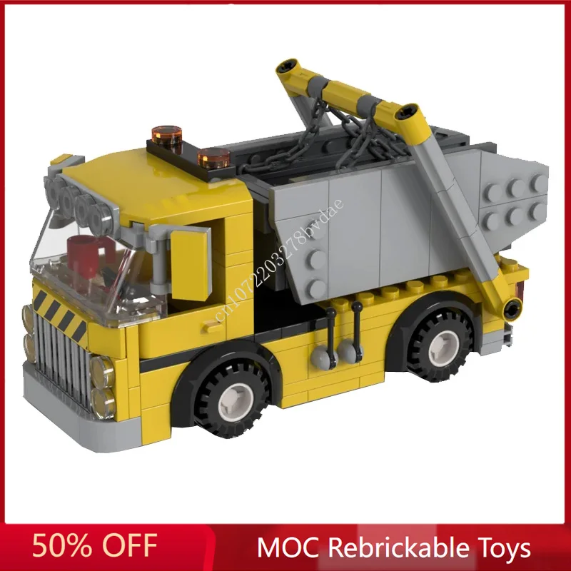 

219PCS Customized MOC City Traffic Tipper truck Model Building Blocks Technology Bricks DIY Creative Assembly Kids Toys Gifts