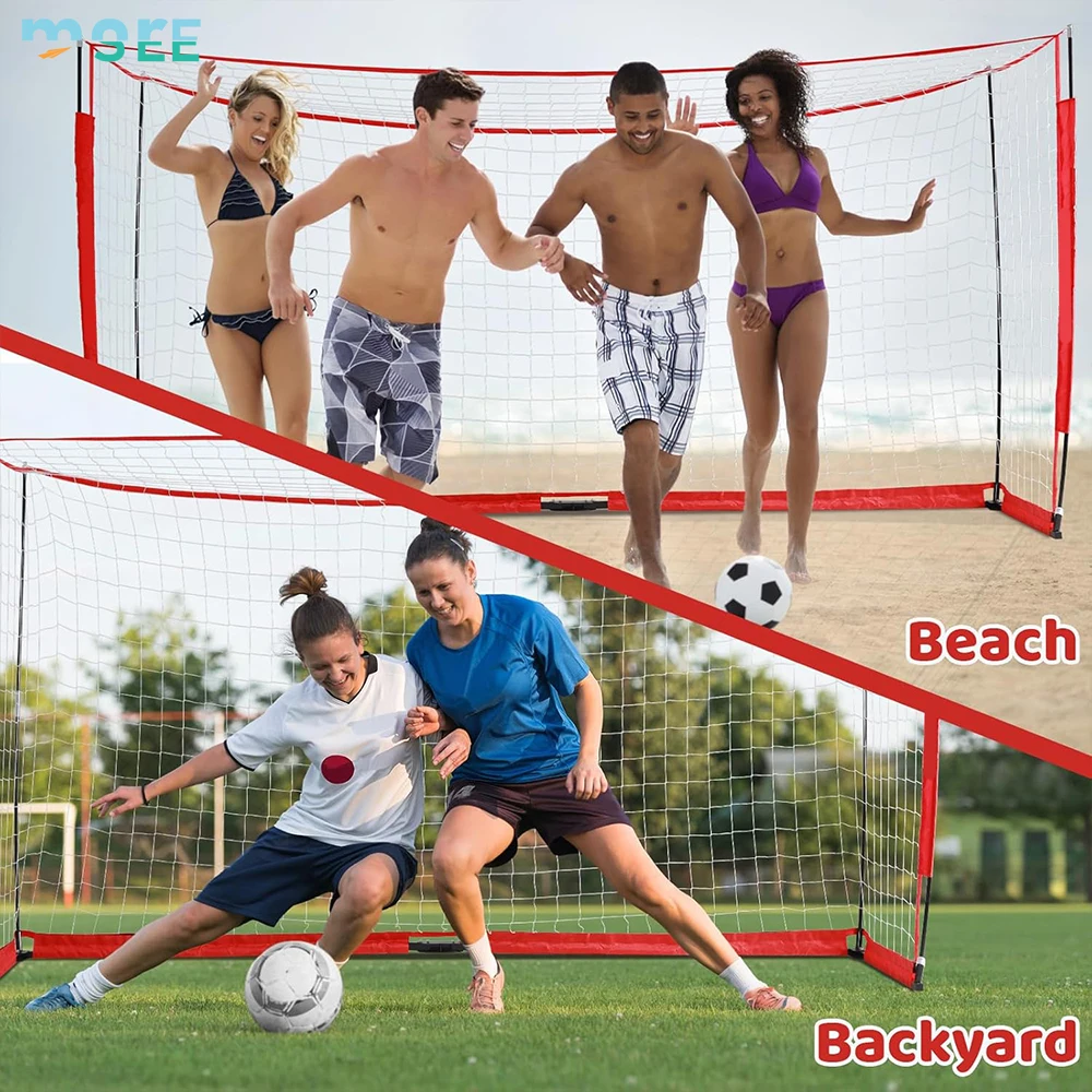 Portable Frame Mobile Football Match Goal Children's Football Goal Foldable Soccer Training Net Football Net Soccer Goal
