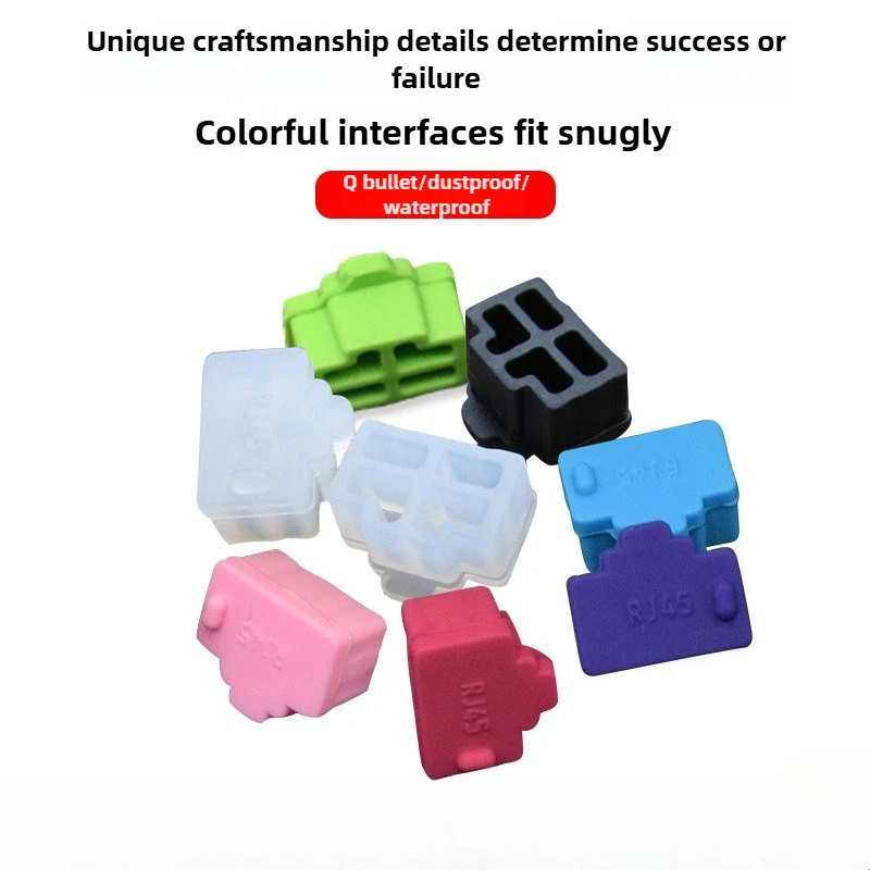 

Router/Computer Dust Protection - 10 PCS Silicone RJ45 LAN Port Stopper (Ethernet Accessory)