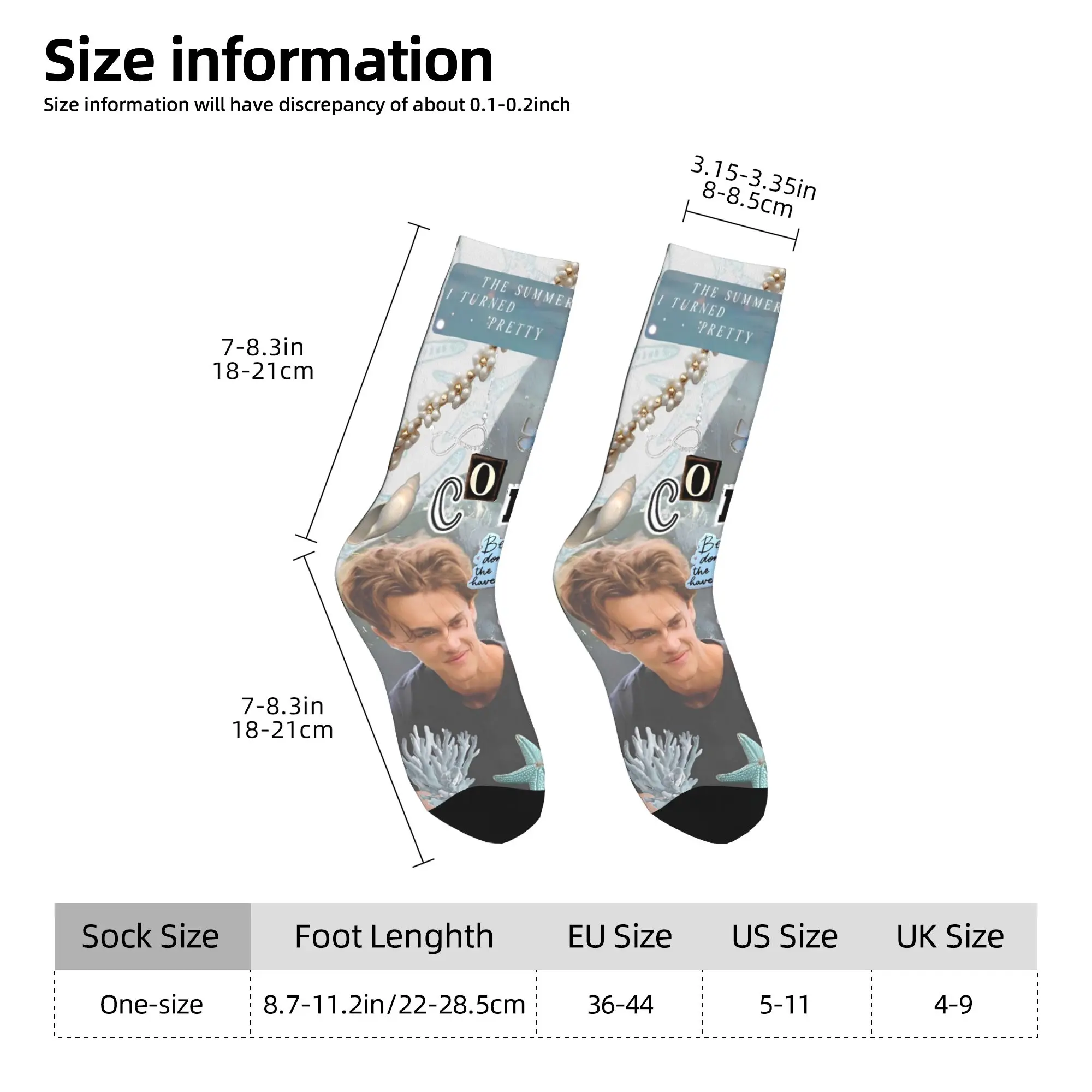 جوارب Cousins Beach Team Conrad The Summer التي تحولت إلى جوارب جميلة بتصميم غير قابلة للانزلاق جوارب ربيعية متوسطة ناعمة مضحكة لركوب الدراجات