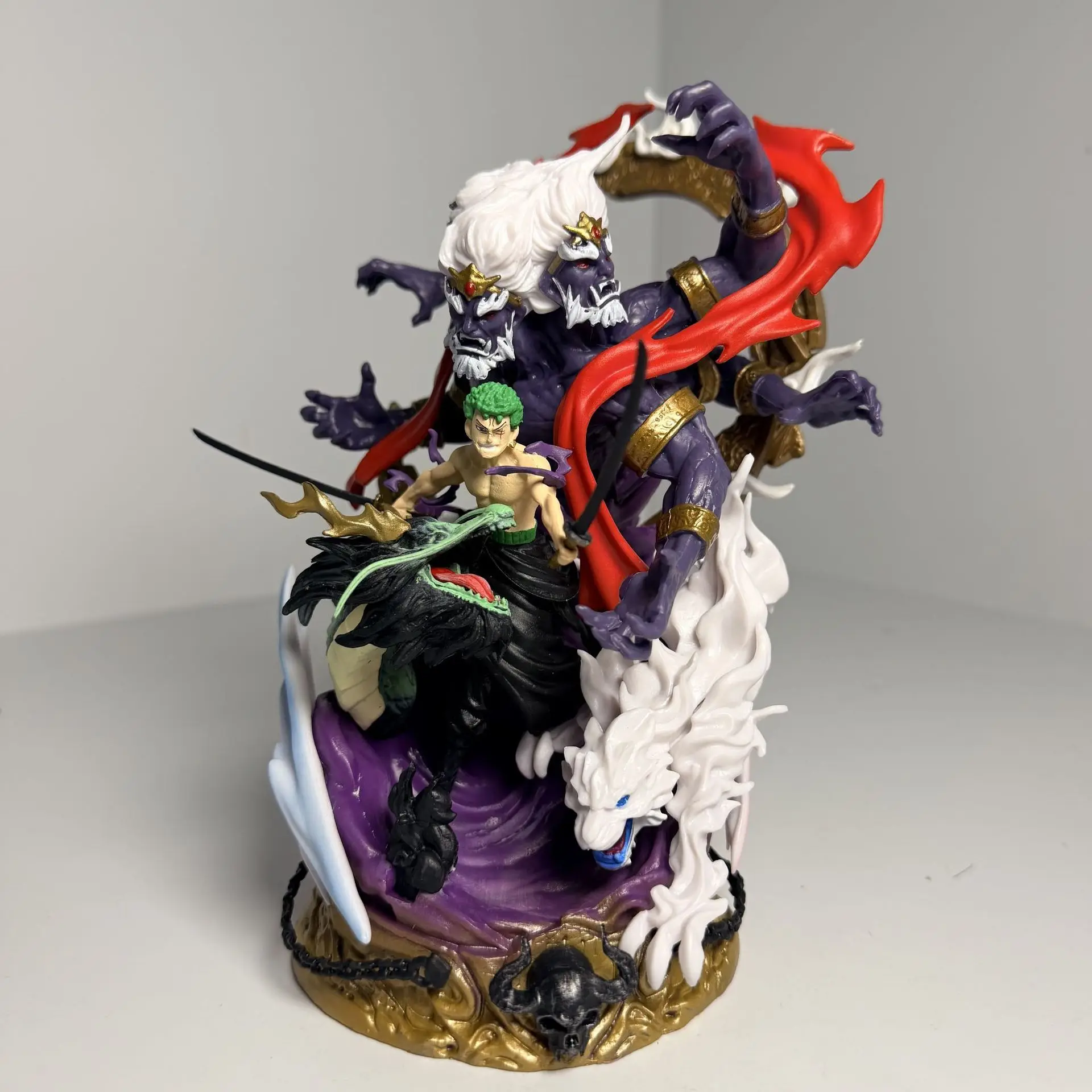 Anime Roronoa Zoro Höllenform Actionfigur PVC Exquisite Details Sammlerstück Modellstatue für Anime-Hobby-Fans zur Ausstellung