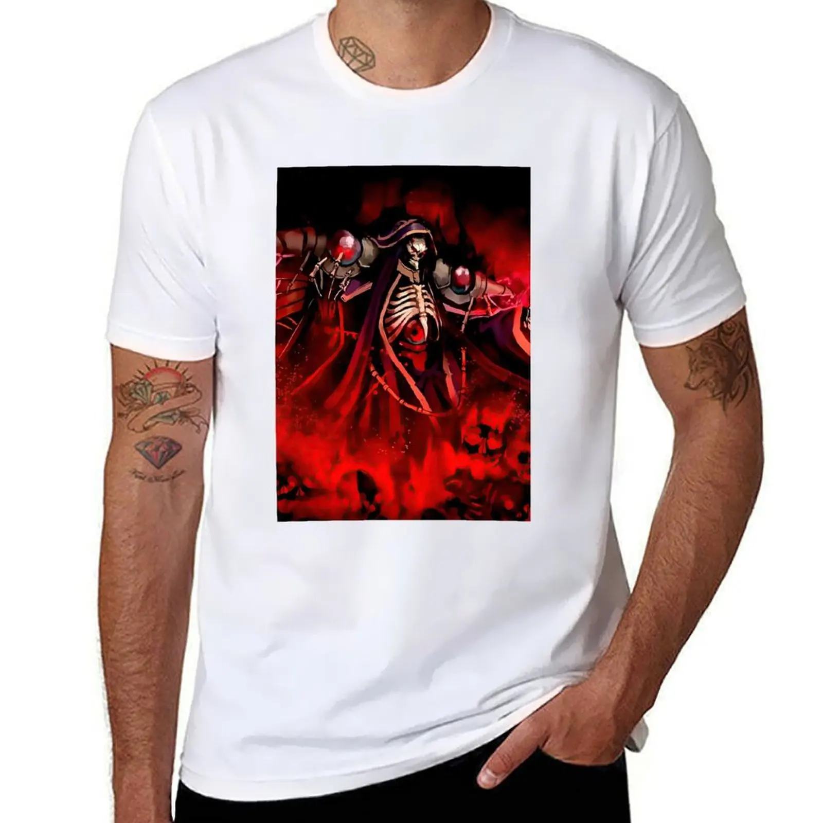

Overlord red OTAKU best gift T-Shirt mens graphic t shirts cotton t shirt man T-Shirt