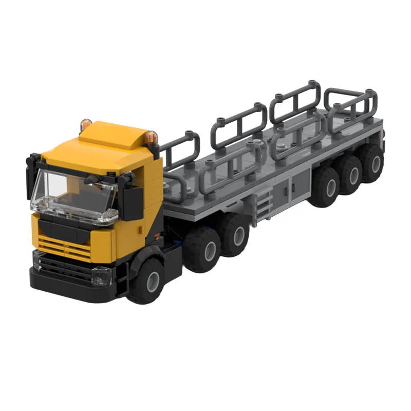 389 PCS transport mobiele kraan ondersteunende vrachtwagen en aanhanger MOC aanpassen modulaire bouwsteentechnologie DIY speelgoed kerstcadeau
