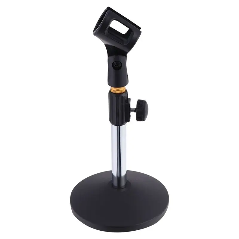 Professional Stage Microphone Pedestal Feet Stand Adjustable Desk Holder Speech Live Microphone Fixing Frame-A31R