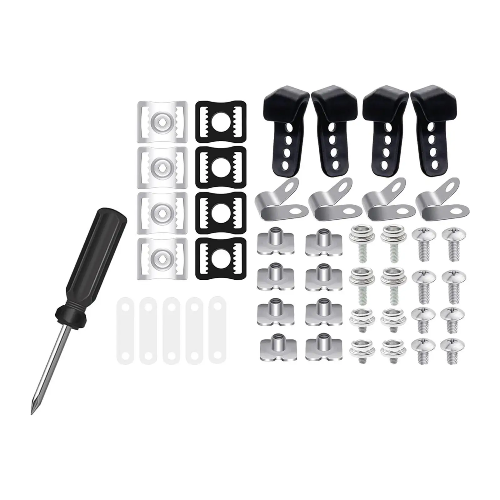 Screws Nuts Football Helmet Repair Kit Replacement 61 Pcs for Hockey