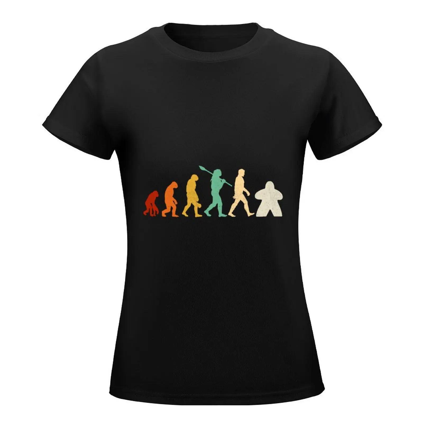 Meeple Evolution T-Shirt aesthetic clothes vintage clothes oversized t shirts for Women