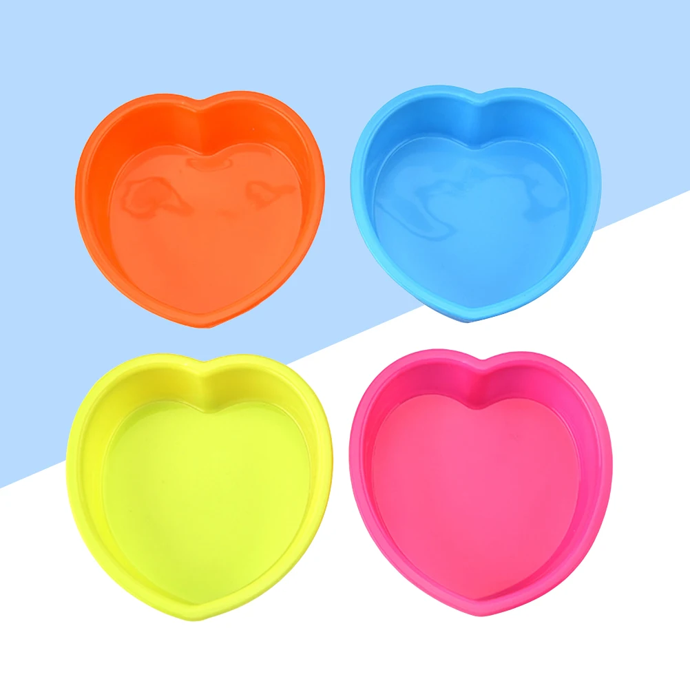 

Heart Shaped Cake Mold 3 Sets Silicone Baking Tool Chocolate Fondant Mould Detachable Reusable DIY Home Kitchen