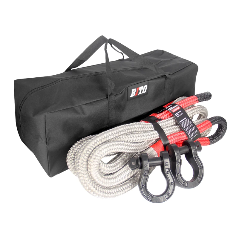 6M 15 Ton Towing Rope for Off-Road 4x4 U-Shaped Forging Shackle Trailer Hitch Rope Essential for Trailer Parts & Car Accessories