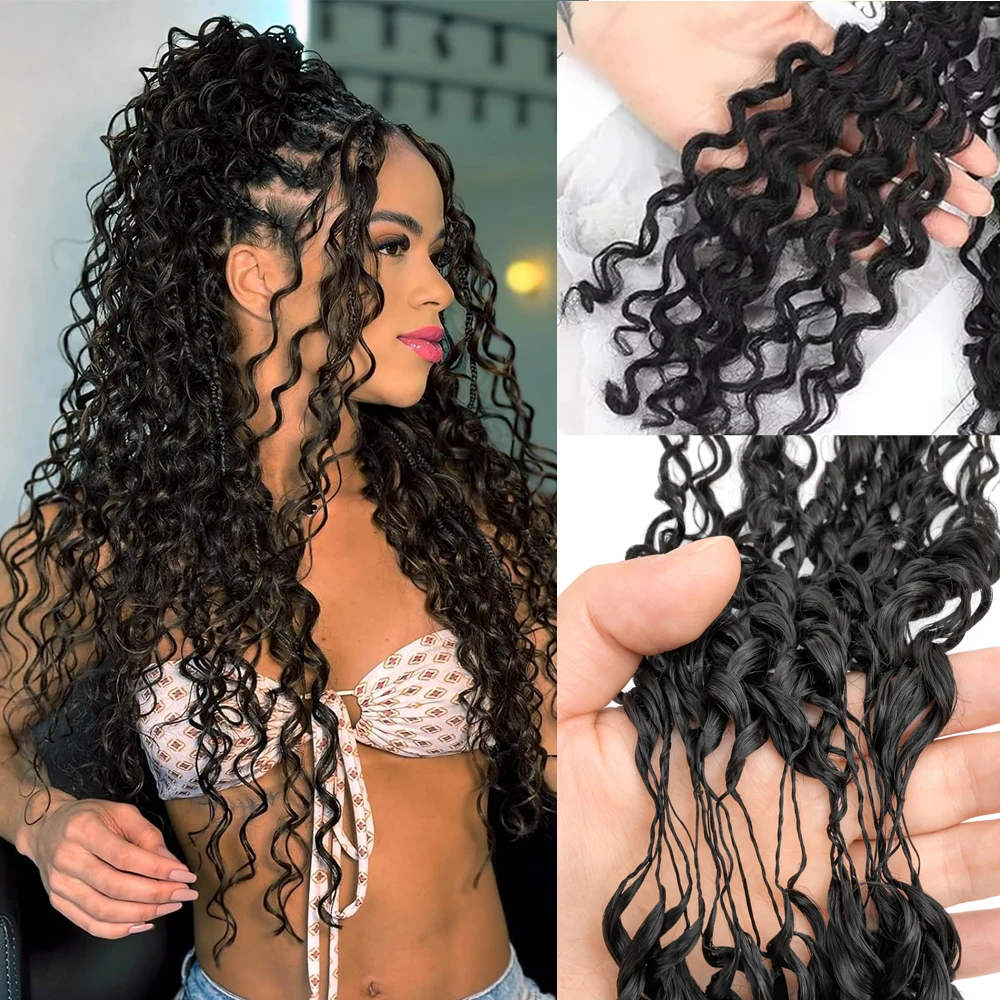 

Наращивание волос для крючкового плетения 12A Deep Wave Knotless, предварительно разделенные пряди, кудрявые волосы Water Wave, натуральные черные волосы из перьев, человеческие волосы