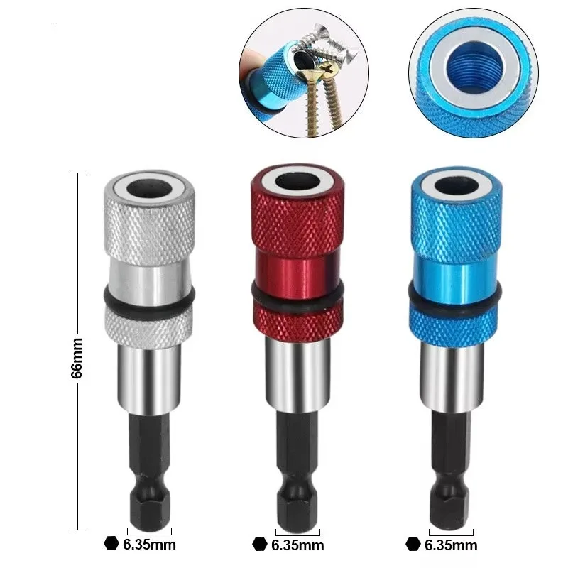 1pcs Adjustable Screw Depth Magnetic Screwdriver Bit Holder 1/4 Inch Hex Driver  Quick Holder