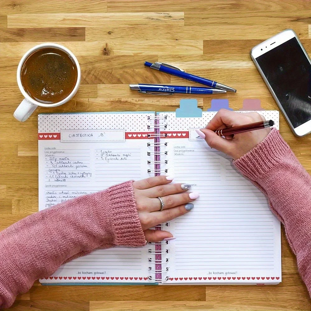 10 teile/paket Index teiler Haft notizen Papier Tabs dauerhafte monatliche Planer Aufkleber beschreibbare Anmerkung Flaggen Seiten markierung liefert