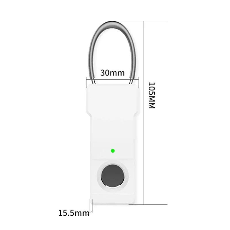 Tuya Mini Fingerprint Padlock Bluetooth Combination Padlock Suitcase Luggage New Metal Code Lock Fingerprint Key Anti-Theft Lock