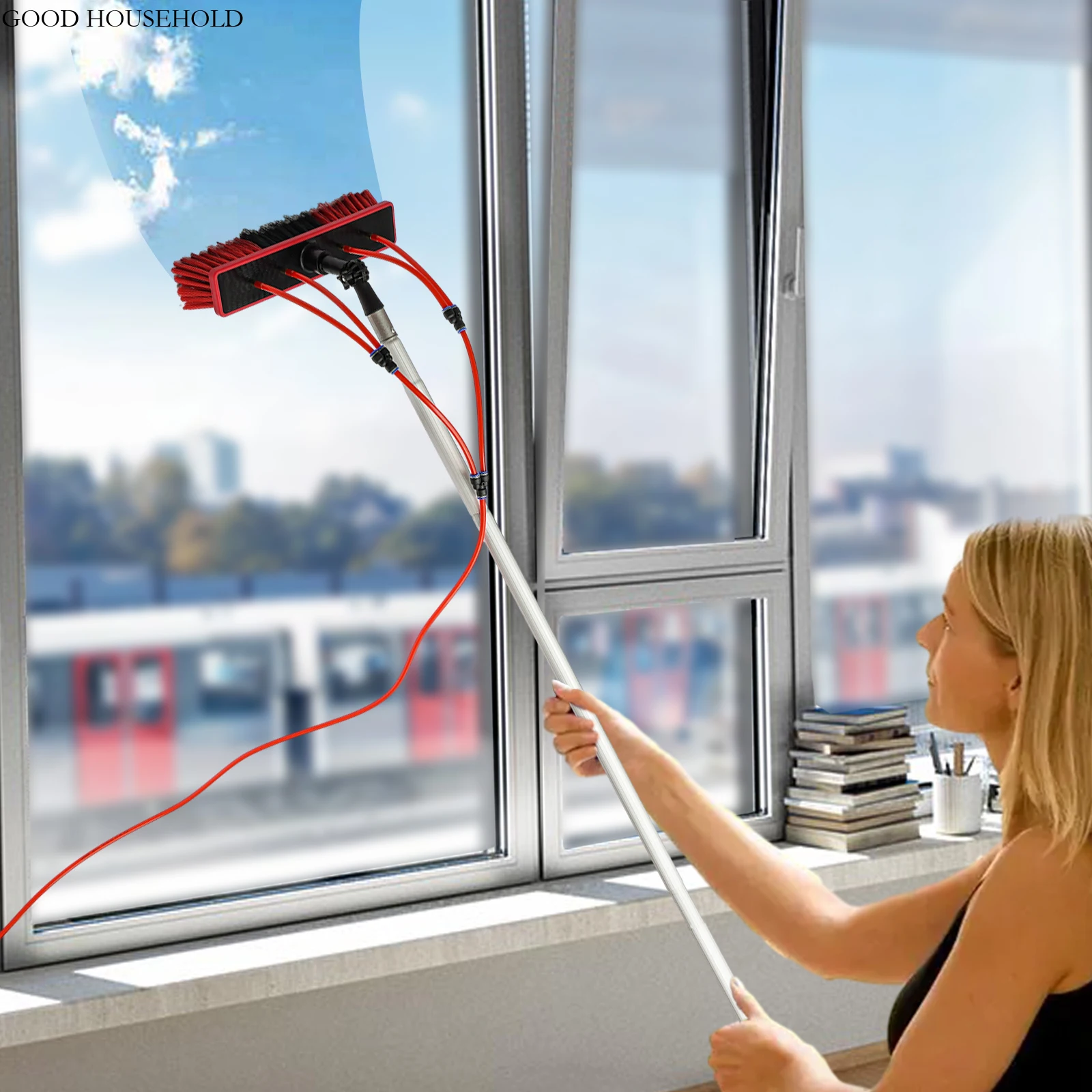 Window Cleaning Poles Water Fed Brush Water Fed Pole Solar Panel Cleaning Tool