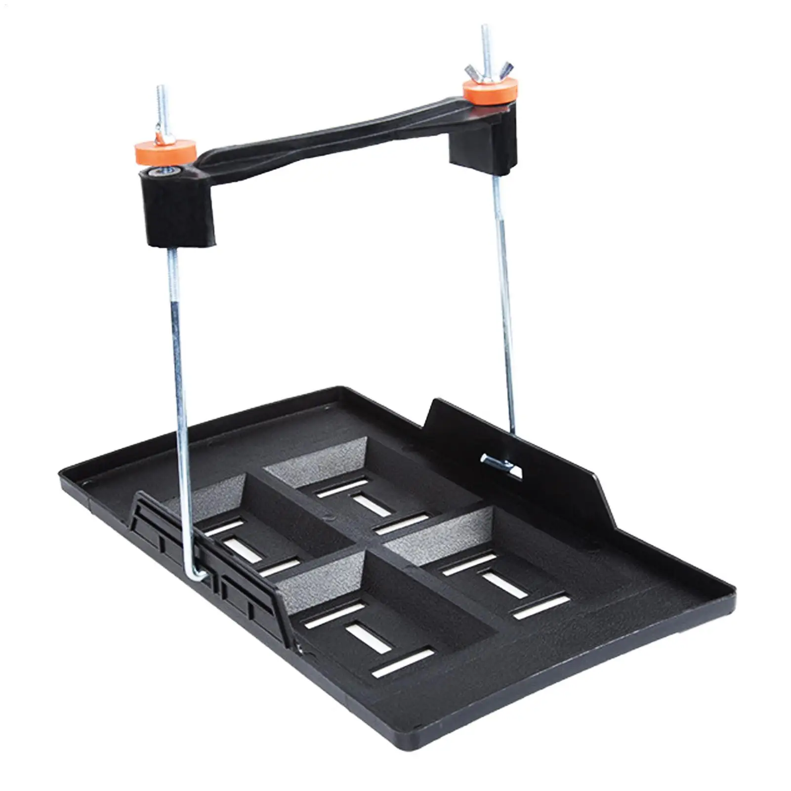 

Car Battery Tray Holder Adjustable Clamp Battery Hold Down Tray Bracket For Automotive Truck Trailer RV Boat Marine