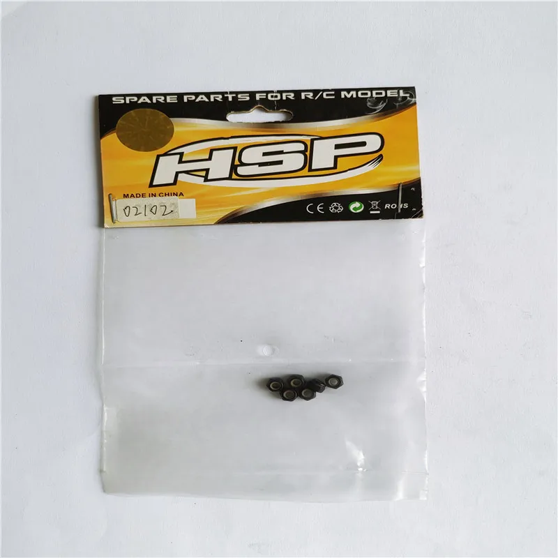 Nylon Nut M3 02102 HSP 1:10 Spare Parts For RC  94180 Car Promotional goods