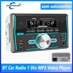 Ptopoyun 2din Radio auto samochodowy Bluetooth Autoradio Som Automotivo multimedialny odtwarzacz MP3 odbiornik stereofoniczny Audio FM do pojazdu