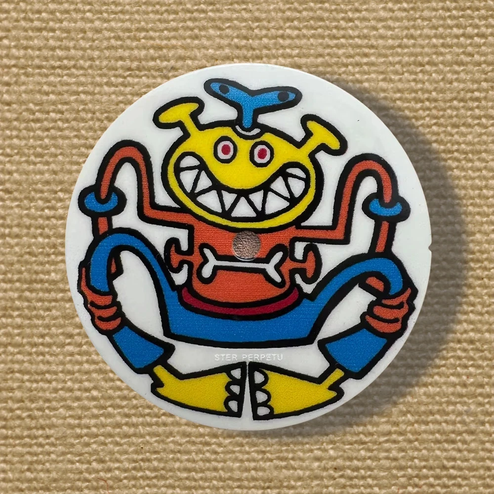 28.5mm Comic S Dial Suitable For NH35/NH36/7S/4R Japanese Movement Colorful Cartoon Dial Watch Modification Accessories