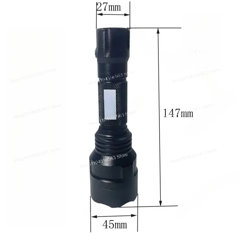 Portable 5W Flashlight, 250/254/260Nm Short Wavelength LED, High Radiation, Customizable Lighting