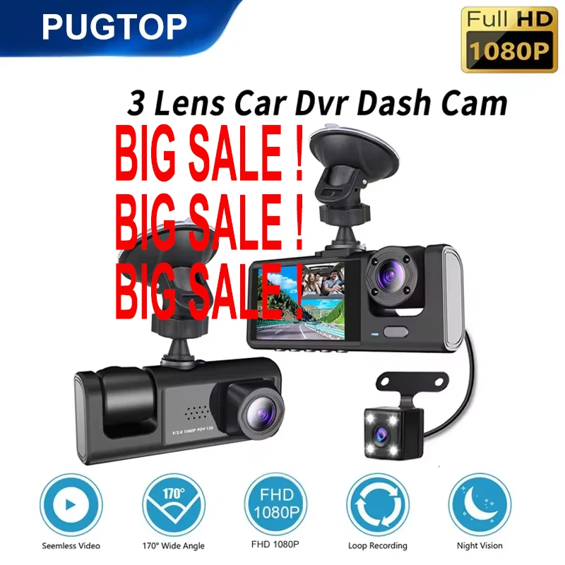 3 Channel Car Dvr H…