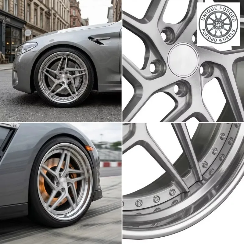 26 Style Rimpower Custom 2 Piece Forged Wheels Polished 18 ‑22Inch 5x120 5x112 5x114.3 Racing Car For BMW For Lamborghini