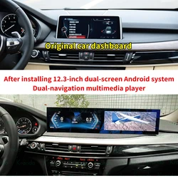 Krando 24.6'' Car Navigation For BMW X5 X6 F15 F16 2013 - 2017 Android Autoradio Screen Wireless Carplay Multimedia Head Unit