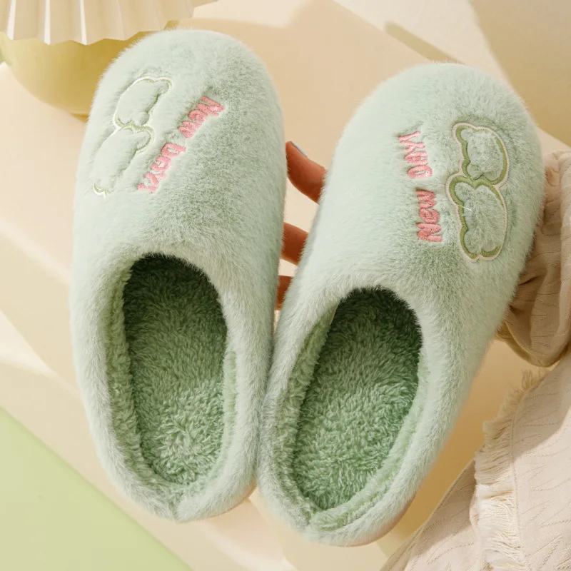 

Милые теплые нескользящие хлопковые тапочки для мужчин и женщин, домашние тапочки для пар, удобные домашние тапочки для молодежи