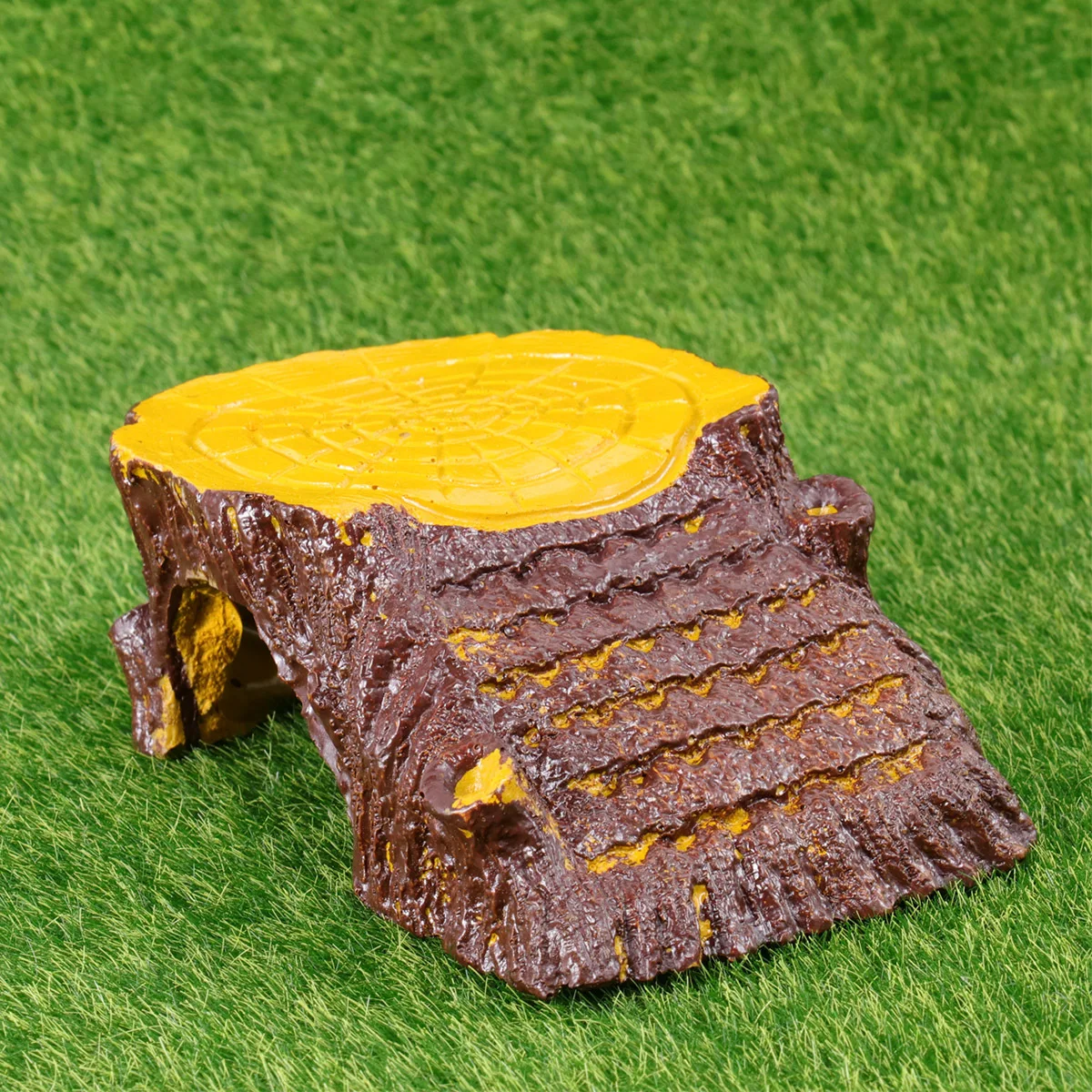 

1Pcs Resin Turtle Basking Platform Realistic Ramp Design for Reptile Aquarium Habitat Decoration Climbing Hideout Landscaping