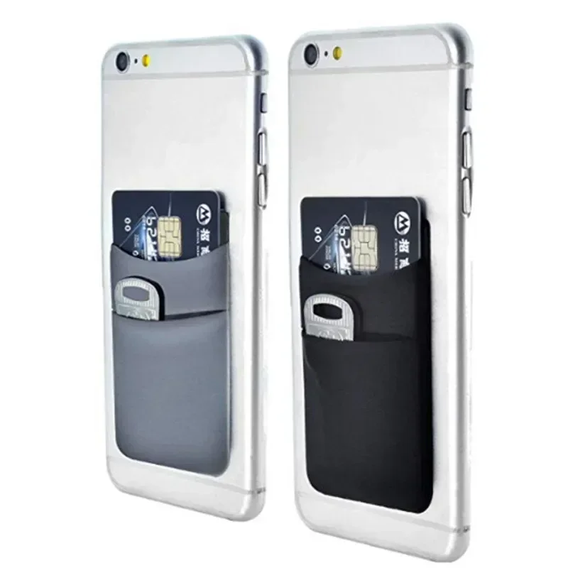 عصا جيب للهاتف مرنة على محفظة البطاقات ، ملصق لاصق للرجال ، حقيبة كم لبطاقة الائتمان ، جودة عالية