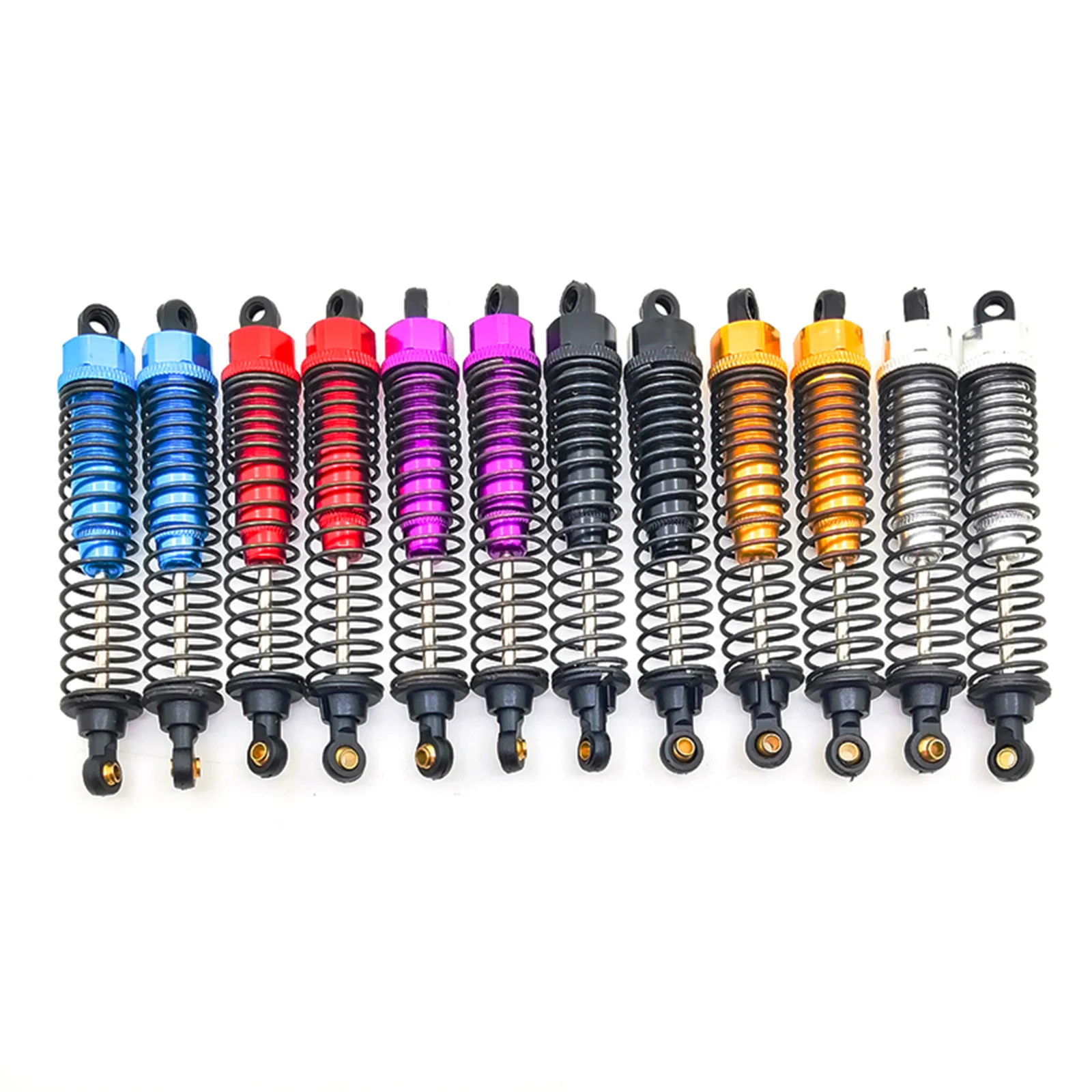 RS 2pcs 108mm Adjustable Aluminum Oil Shock Absorber Filled Upgrade Parts For HSP 1:10 Off Road Truck RC Car 94111 94188