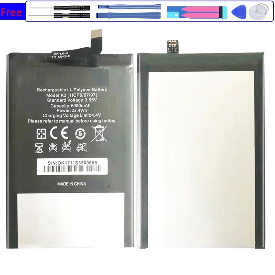 Battery 6080Mah For Oukitel K3 Bateria