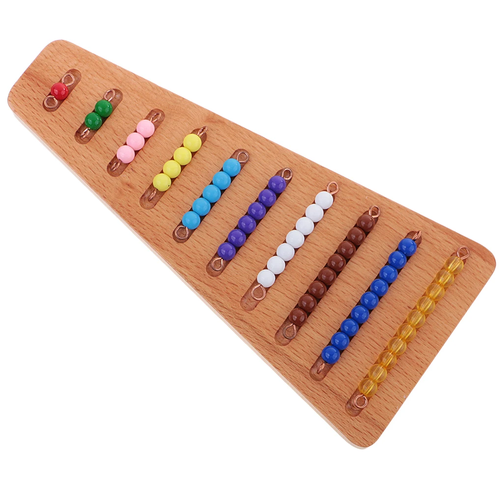 Wood Montessori Math Learning Material Preschool Training Learning Kids Toys