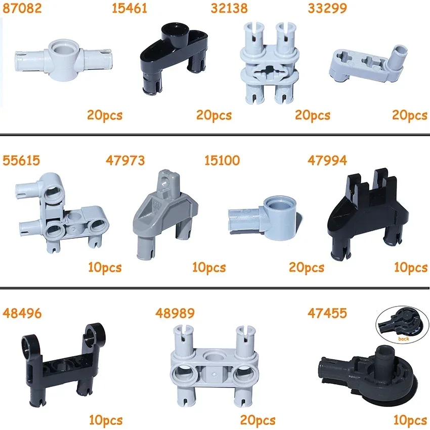 Technical Part MOC Pins Connectors Bolted Connection Building Blocks 15100 87082 48989 32138 55615 15461 33299 48496 47455 47994