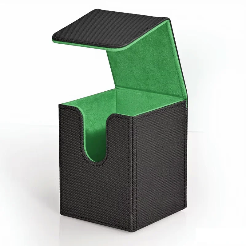 

Коробка для хранения карт из искусственной кожи с магнитной застежкой, вмещает 100 волшебных карт с одним рукавом для коллекции игр для фанатов TCG