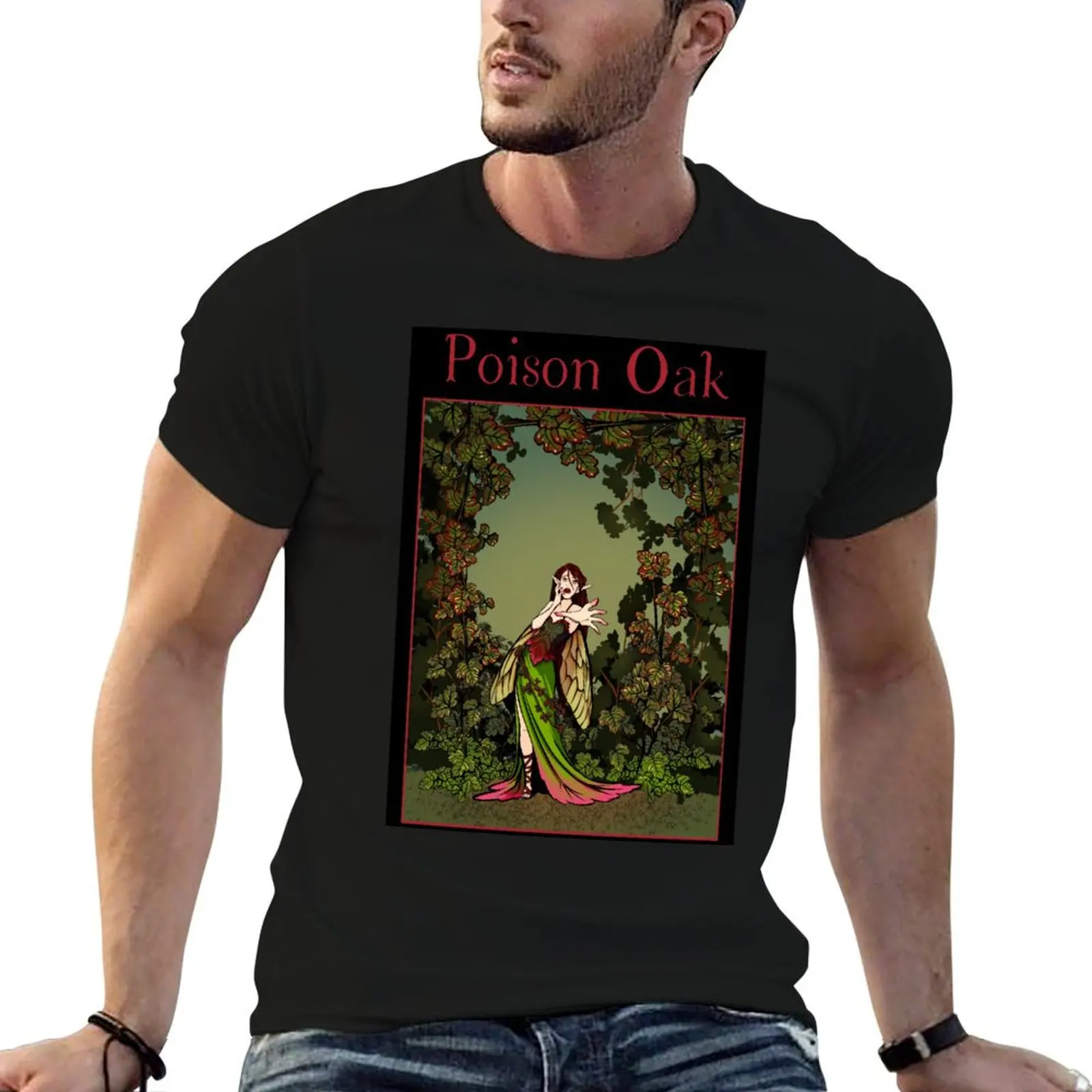 Poison Oak T-Shirt vintage clothes shirts graphic T-shirts for men cotton