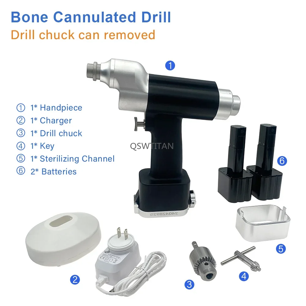 Orthopedic Electric Bone Drill Medical Cannulated Drill Autoclavable Veterinary Orthopedic Surgical Instrument