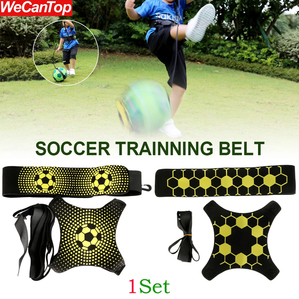 1Set Soccer Trainer Adjustable Football Kick Training Equipment Control Skills Waist Practices Belt Volleyball Rugby Trainer Aid