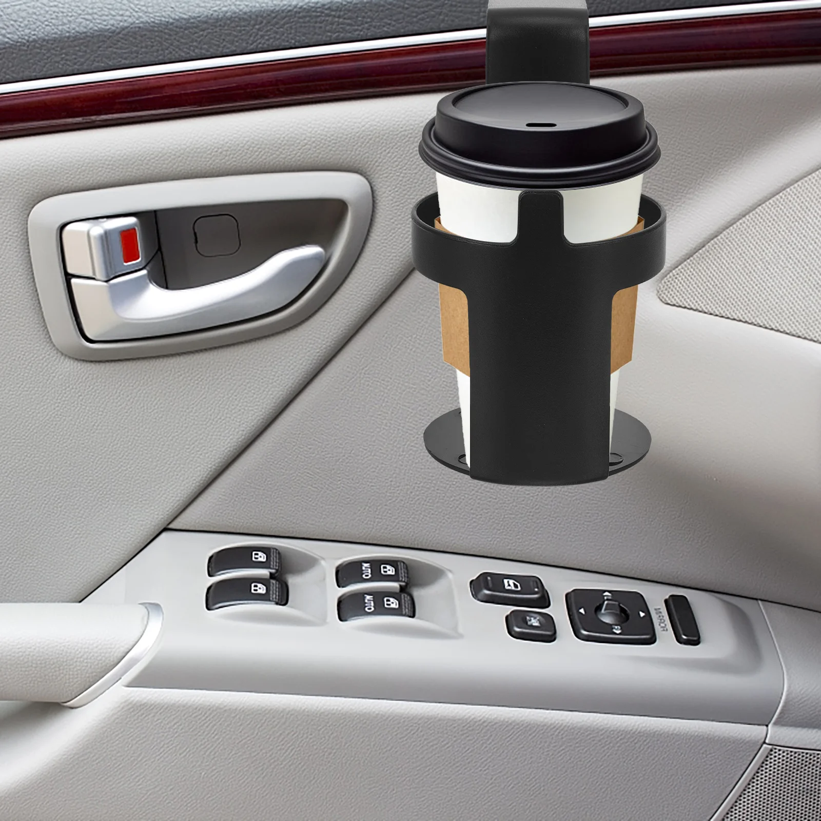 

Car Cup Holder Portable Hanging Rotating Base Multi-Function Drink Holder Vehicle Rack for Doors Armrests Windows