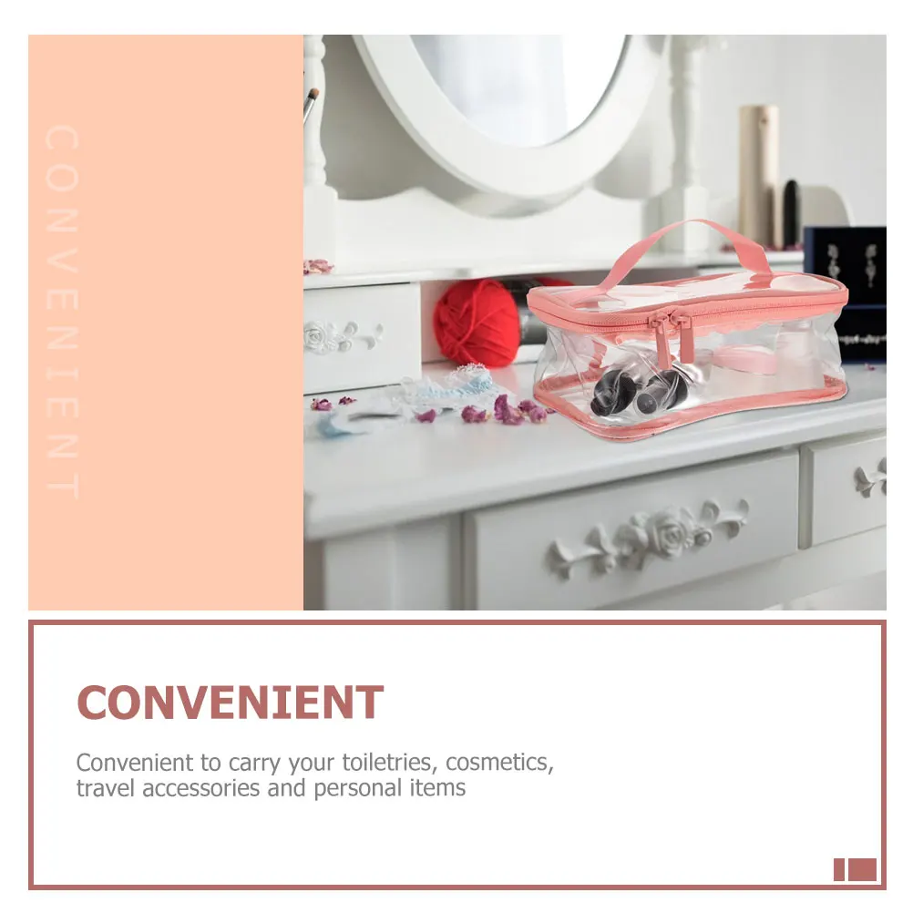 

2 Pcs Waterproof Toiletry Bag Travel Makeup Bags Cosmetics Beauty Mini Zipper Multipurpose Holding