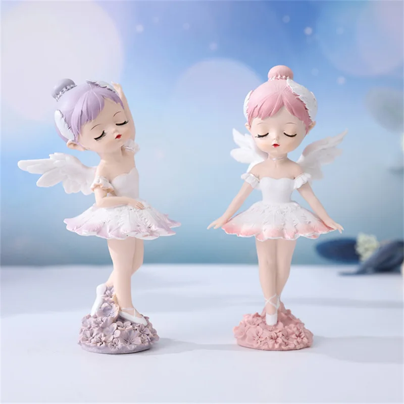 تمثال فتاة الباليه الأنيق ، عيد الحب المثالي وهدية عيد ميلاد لعشاق الملاك الحالم وحكاية خرافية