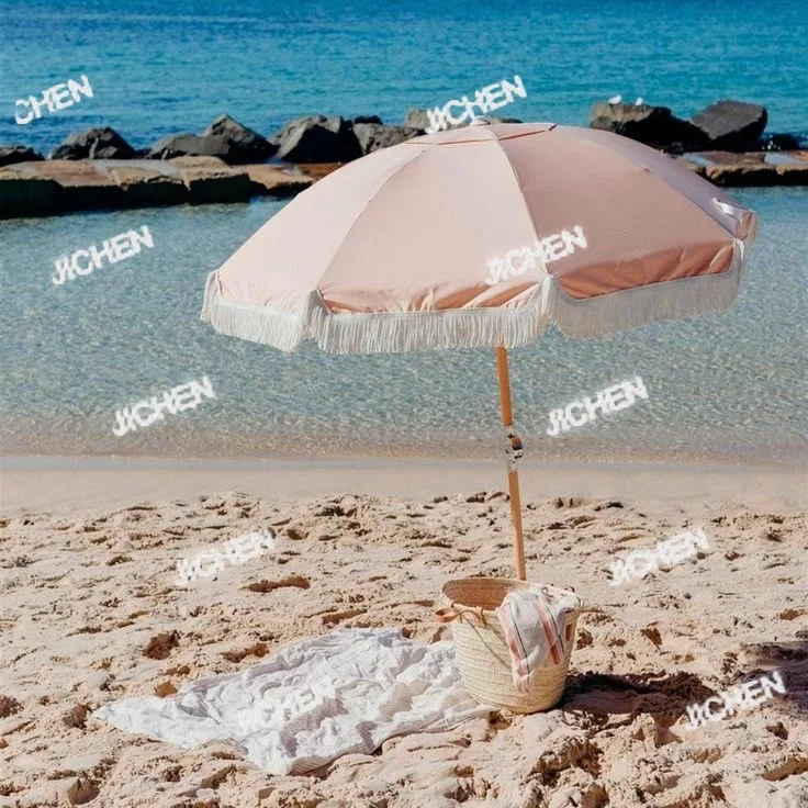 Columna de aleación de aluminio de tela técnica, protector solar impermeable para exteriores, jardín, patio, piscina, sombrilla de playa