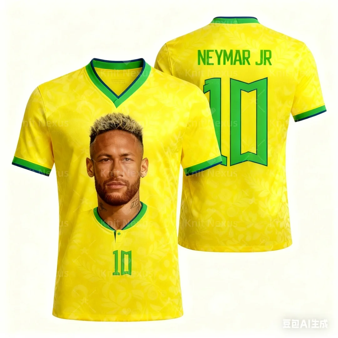 نيمار مروحة تذكارية لكرة القدم جيرسي ثلاثية الأبعاد الطباعة الصيف الرياضة الجافة بسرعة تي شيرت رجالي ملابس الأطفال المحملة امرأة